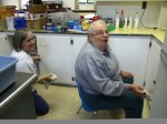 Photo: church members cleaning kitchen